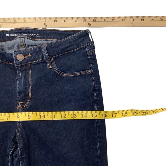 Old Navy Rockstar Skinny Mid-Rise Stretch Blue Denim Women's Size 6 Short - Picture 6 of 8